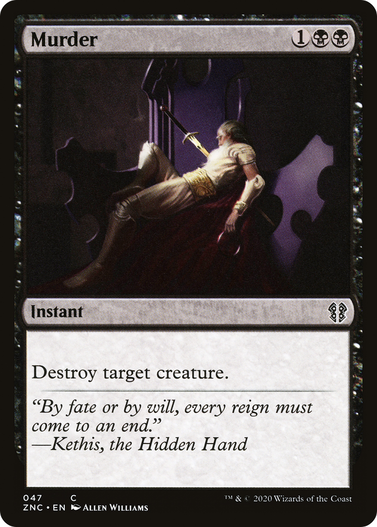 Murder (ZNC-047) [Zendikar Rising Commander]