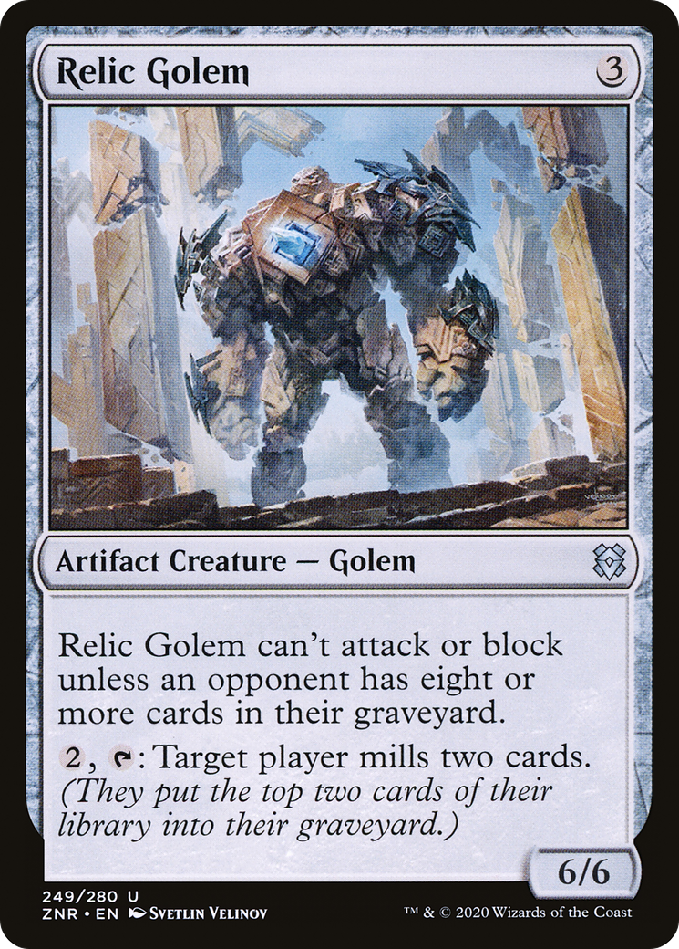 Relic Golem (ZNR-249) [Zendikar Rising] Foil