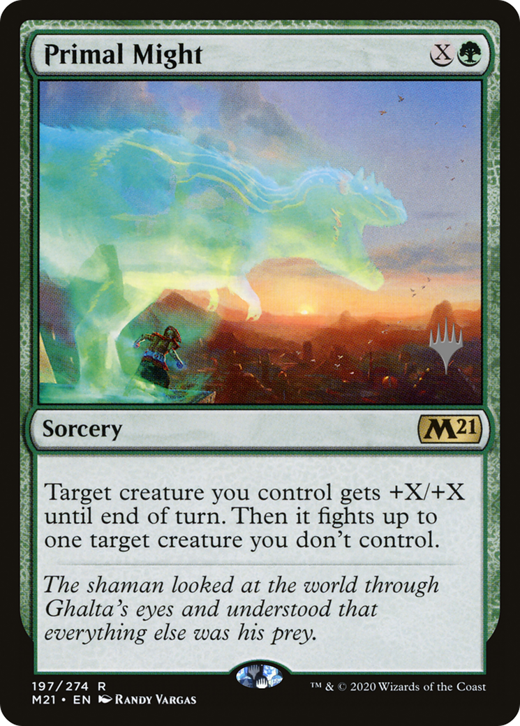 Primal Might (PPM21-197P) [Promo Pack: Core Set 2021 Promos] Foil