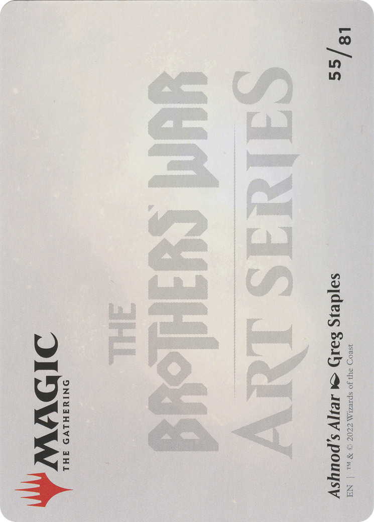 Ashnod's Altar // Ashnod's Altar (ABRO-055) (Borderless) [The Brothers' War Art Series] Foil