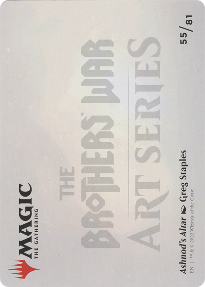 Ashnod's Altar // Ashnod's Altar (ABRO-055) (Borderless) [The Brothers' War Art Series] Foil