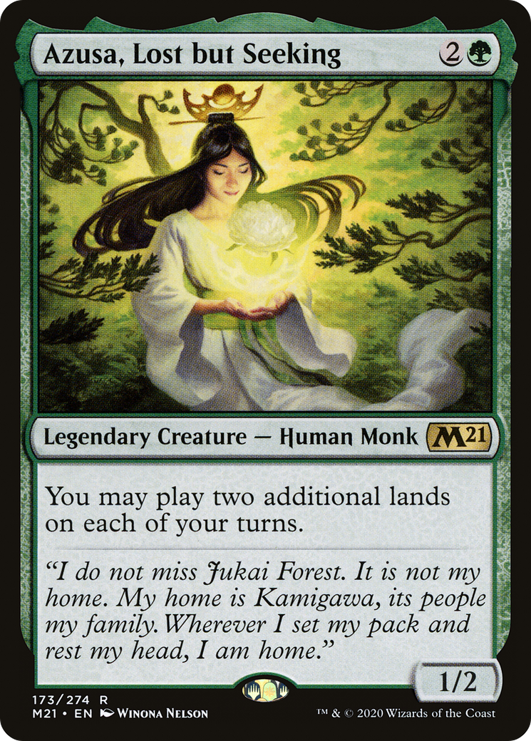 Azusa, Lost but Seeking (M21-173) [Core Set 2021] Foil