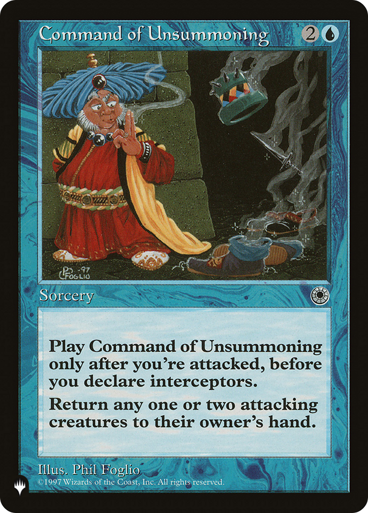 Command of Unsummoning (LIST-POR-48) [The List]