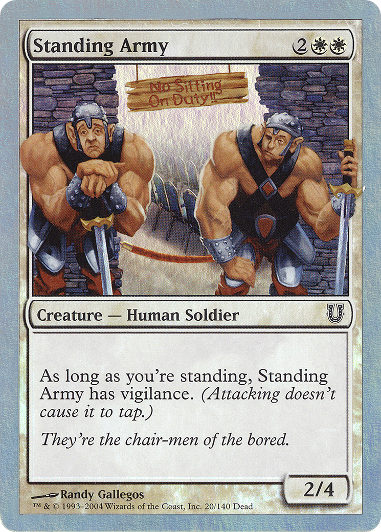 Standing Army (UNH-20★) [Unhinged] Foil