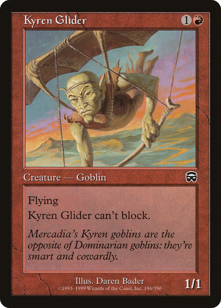 Kyren Glider (MMQ-196) [Mercadian Masques] Foil