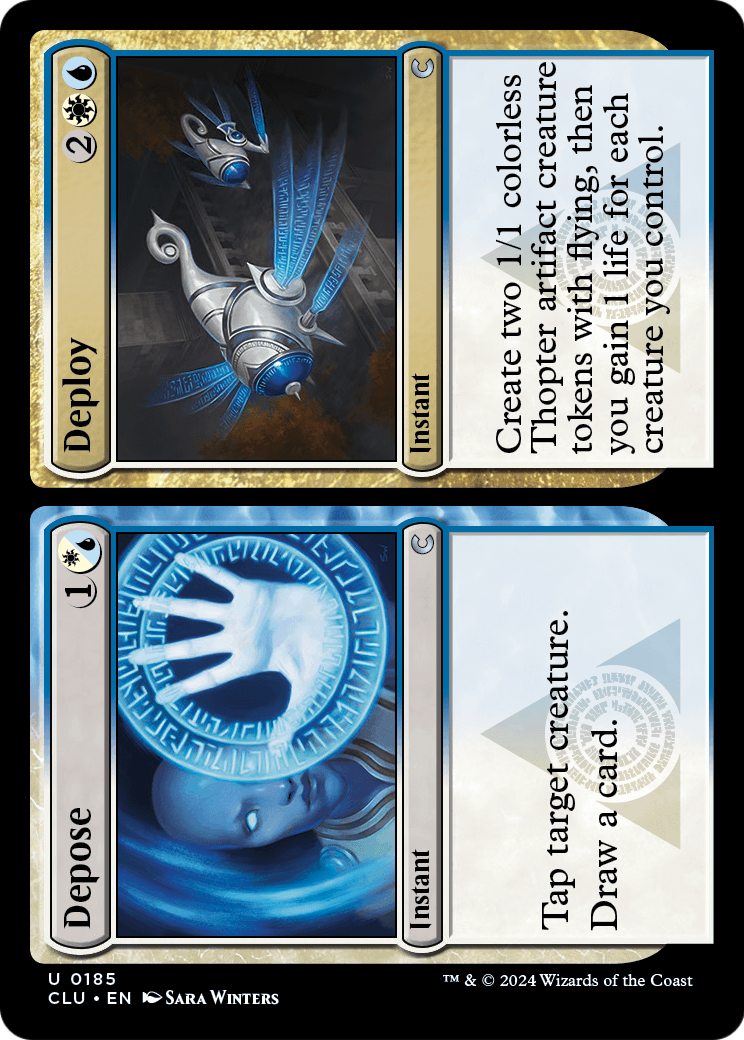 Depose // Deploy (CLU-185) [Ravnica: Clue Edition]