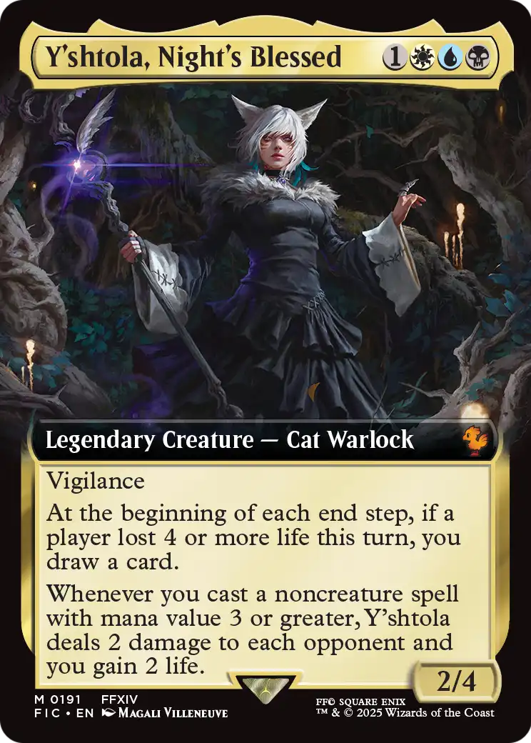Y'shtola, Night's Blessed (Extended Art) (FIC-191) [Commander: FINAL FANTASY] Foil
