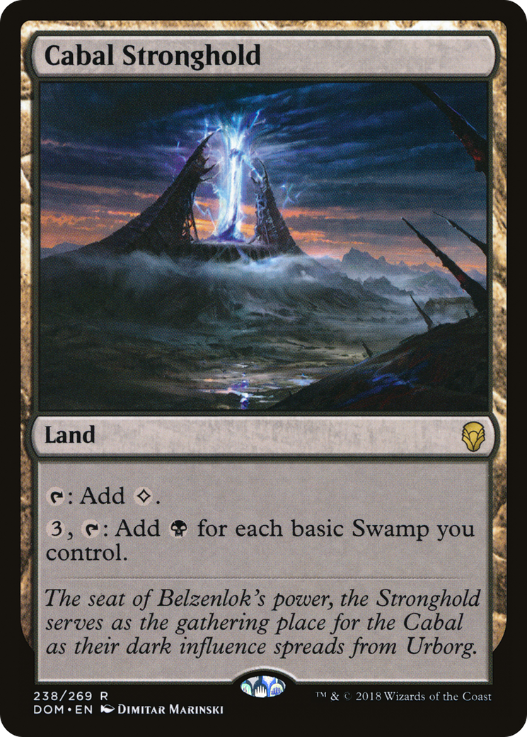 Cabal Stronghold (DOM-238) [Dominaria] Foil