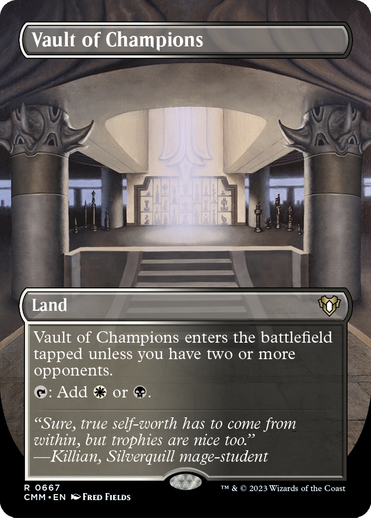 Vault of Champions (Borderless) (CMM-667) [Commander Masters] Foil