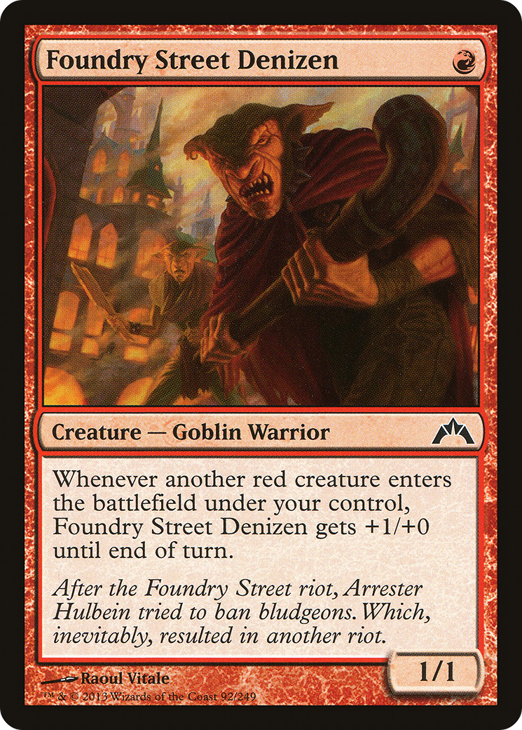 Foundry Street Denizen (GTC-092) [Gatecrash] Foil