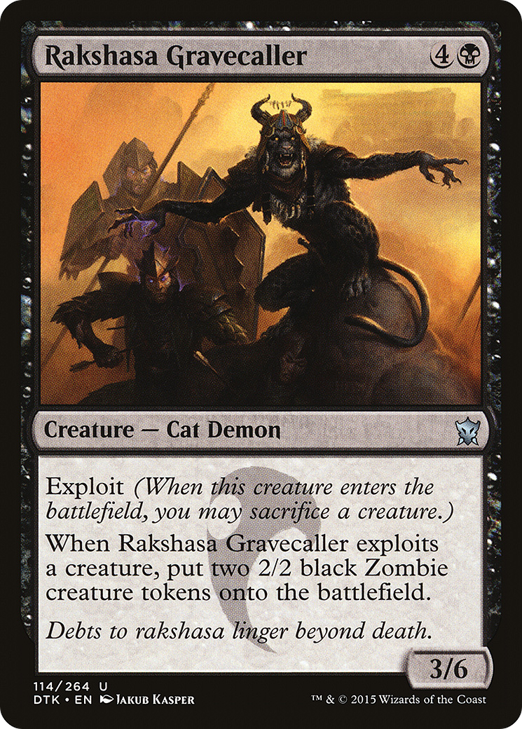 Rakshasa Gravecaller (DTK-114) [Dragons of Tarkir] Foil