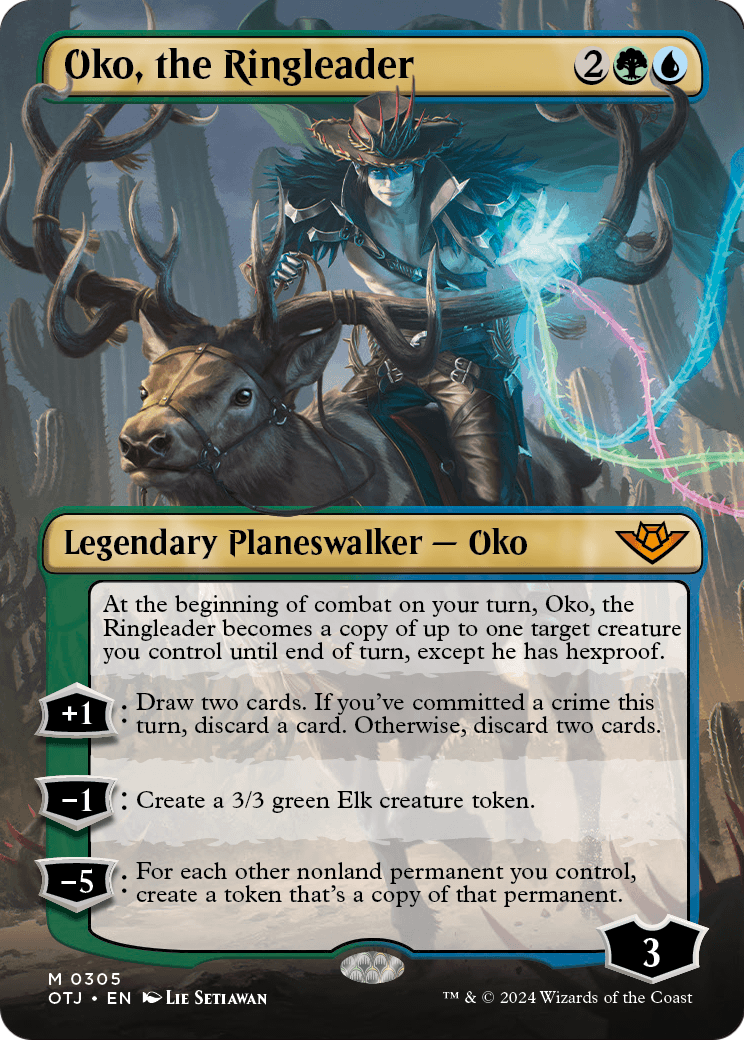 Oko, the Ringleader (Borderless) (OTJ-305) [Outlaws of Thunder Junction] Foil