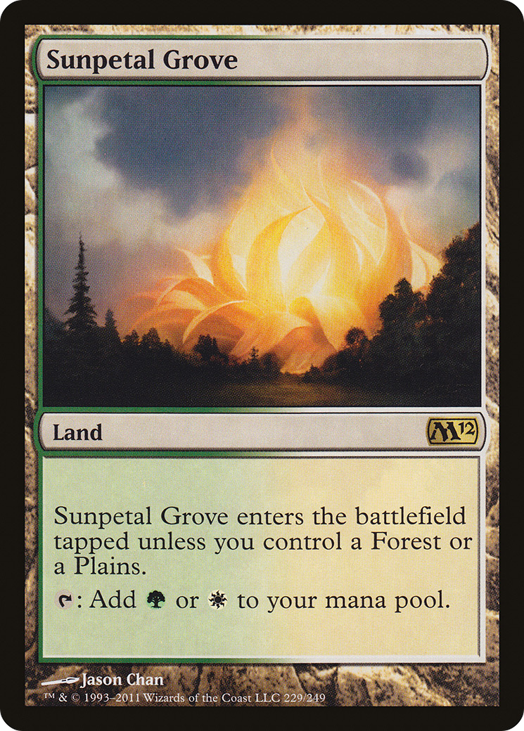 Sunpetal Grove (M12-229) [Magic 2012]