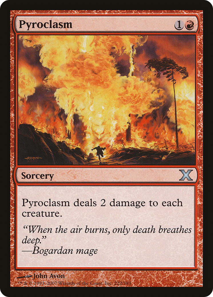 Pyroclasm (10E-222) [Tenth Edition] Foil