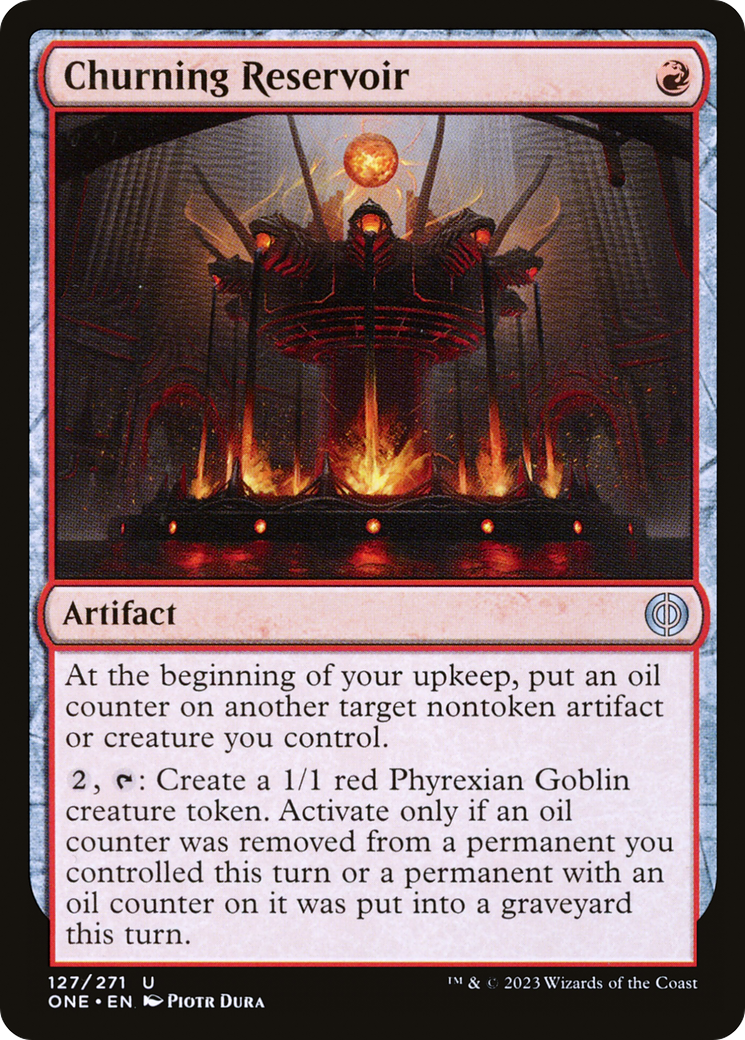 Churning Reservoir (ONE-127) [Phyrexia: All Will Be One] Foil