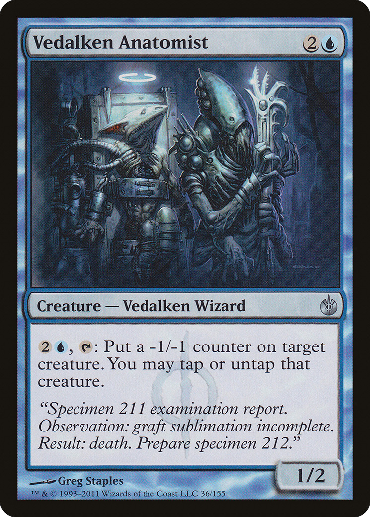 Vedalken Anatomist (MBS-036) [Mirrodin Besieged] Foil