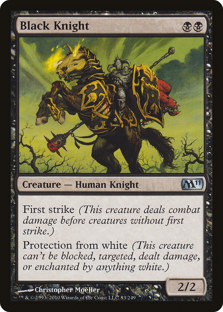 Black Knight (M11-083) [Magic 2011] Foil