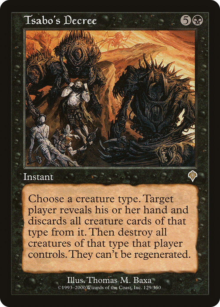 Tsabo's Decree (INV-129) [Invasion] Foil