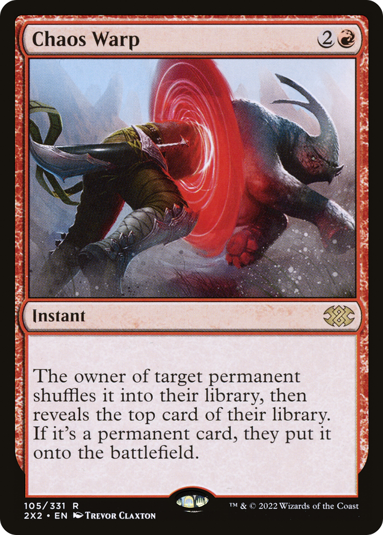 Chaos Warp (2X2-105) [Double Masters 2022] Foil