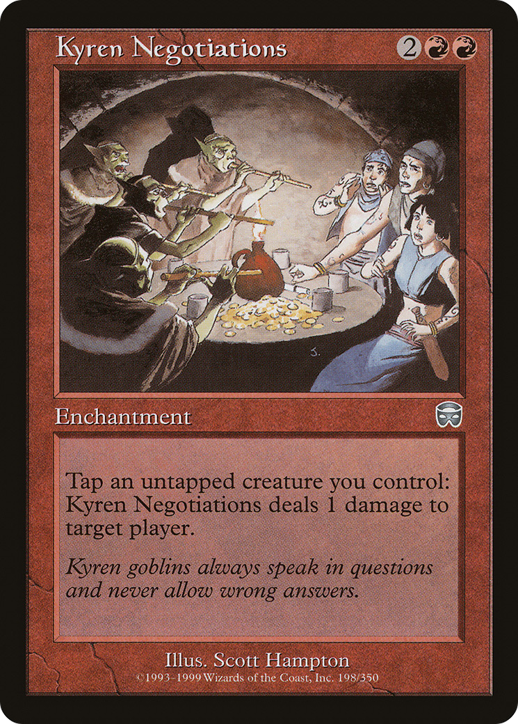 Kyren Negotiations (MMQ-198) [Mercadian Masques]