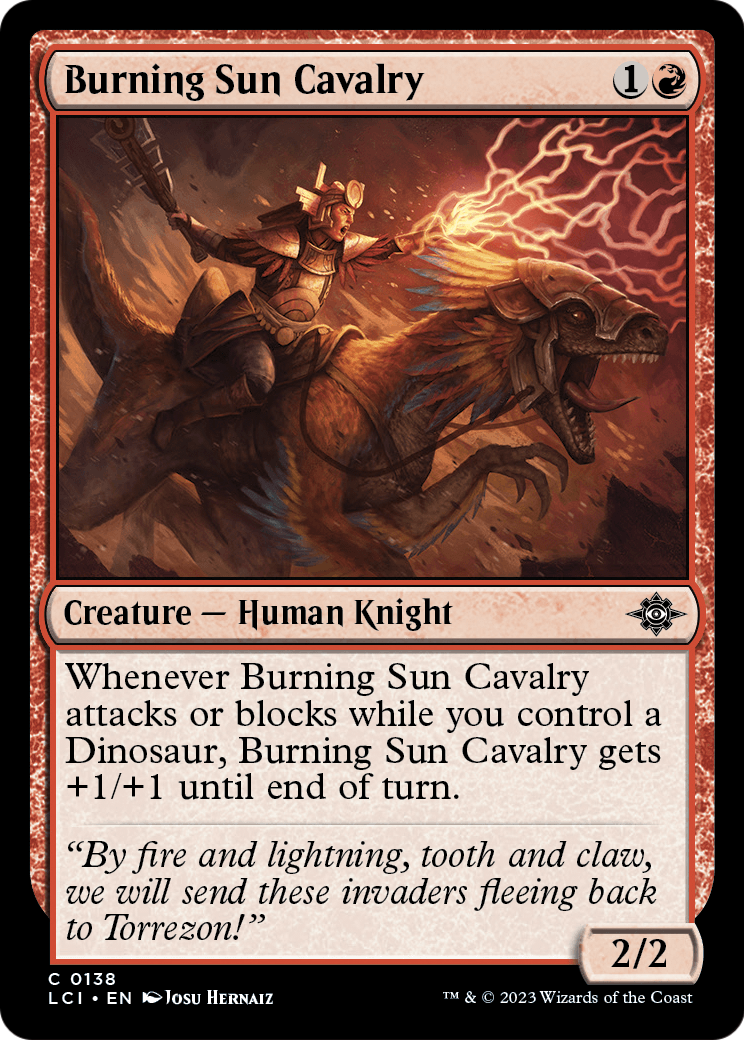Burning Sun Cavalry (LCI-138) [The Lost Caverns of Ixalan]