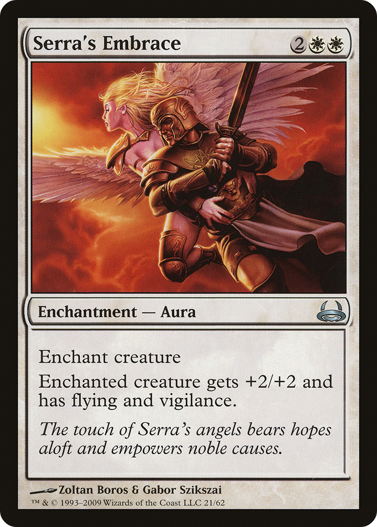 Serra's Embrace (DDC-021) [Duel Decks: Divine vs. Demonic]