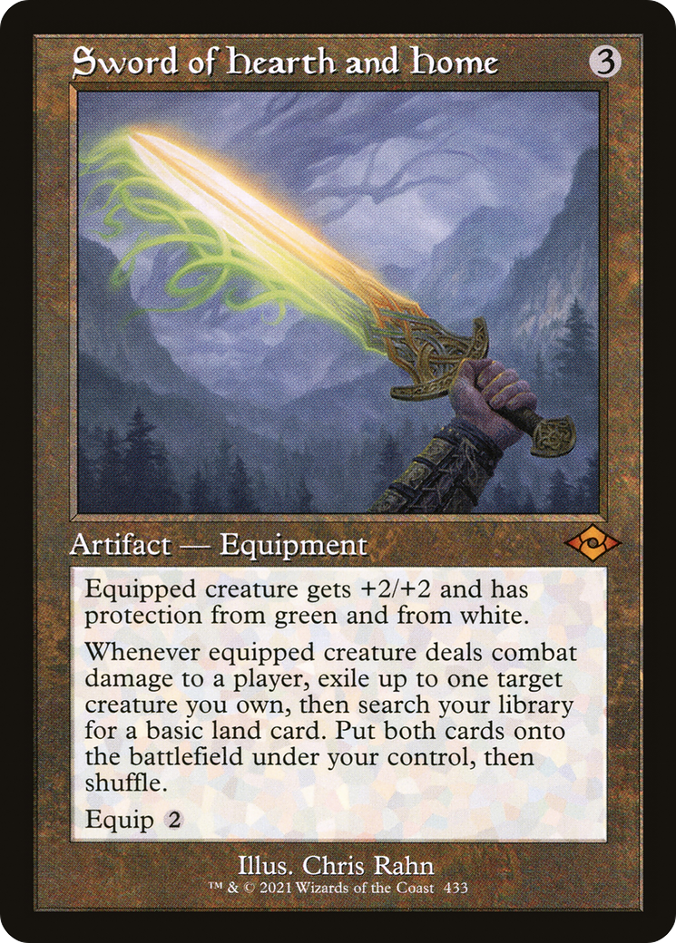 Sword of Hearth and Home (Retro Frame) (MH2-433) [Modern Horizons 2] Etched Foil
