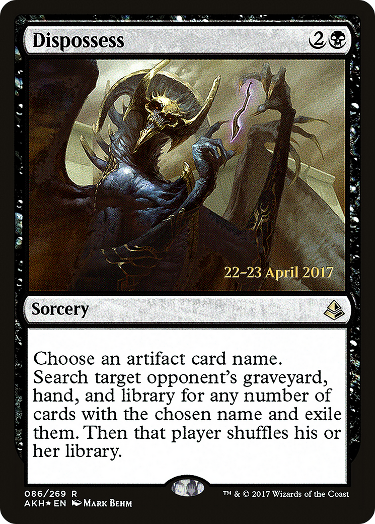 Dispossess (PRE-86S) [Amonkhet Promos] Foil