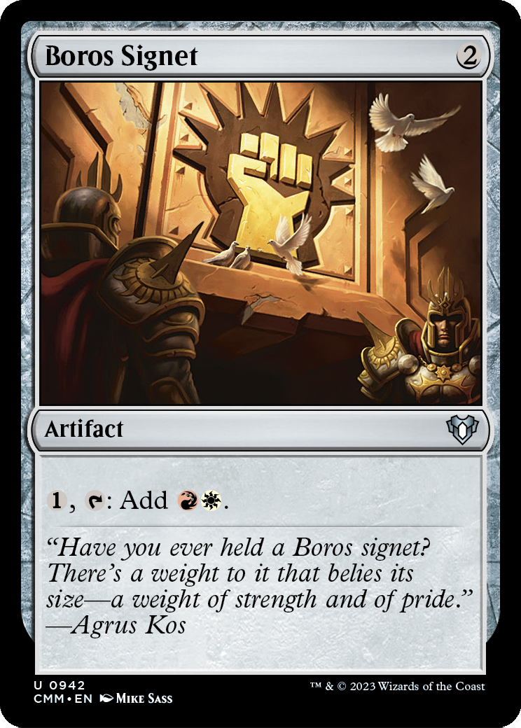 Boros Signet (CMM-942) [Commander Masters]