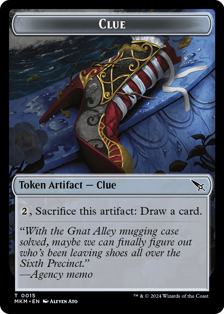 Clue (TMKM-015) [Murders at Karlov Manor Tokens]