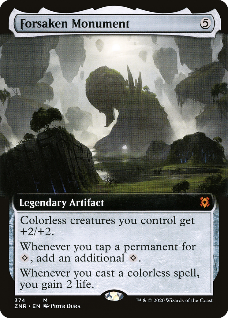 Forsaken Monument (Extended Art) (ZNR-374) [Zendikar Rising]