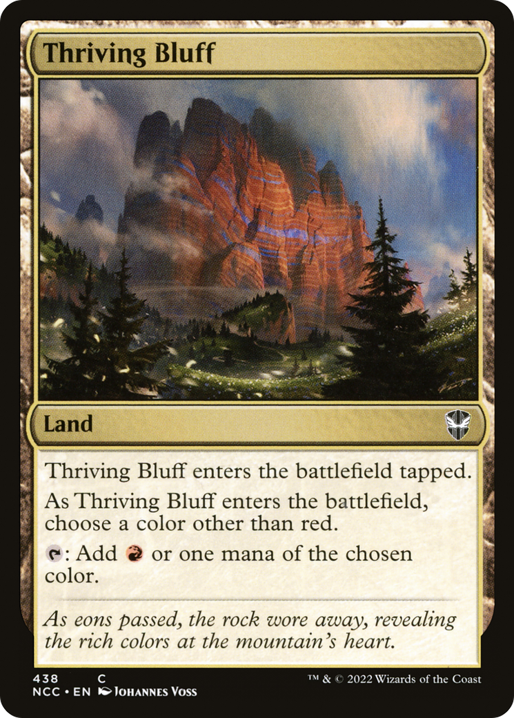 Thriving Bluff (NCC-438) [New Capenna Commander]
