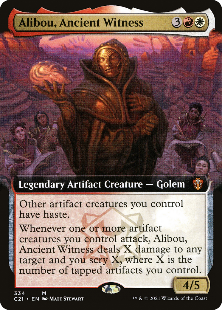 Alibou, Ancient Witness (Extended Art) (C21-334) [Commander 2021]