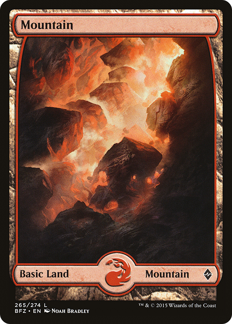 Mountain (265) - Full Art (BFZ-265) [Battle for Zendikar]