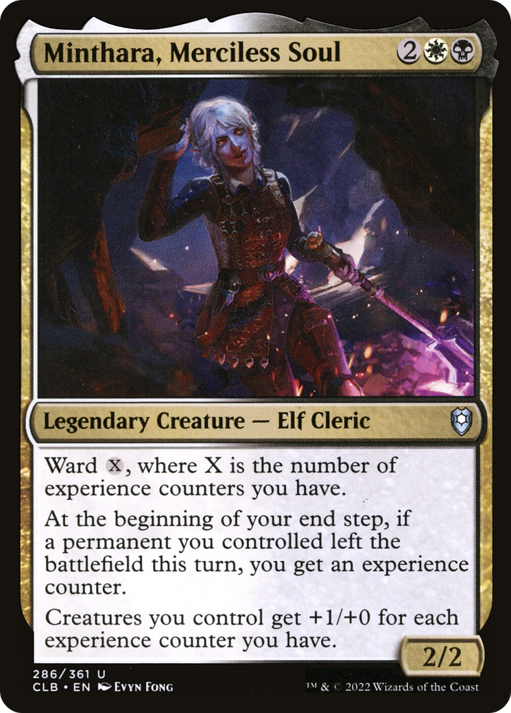 Minthara, Merciless Soul (CLB-286) [Commander Legends: Battle for Baldur's Gate] Foil
