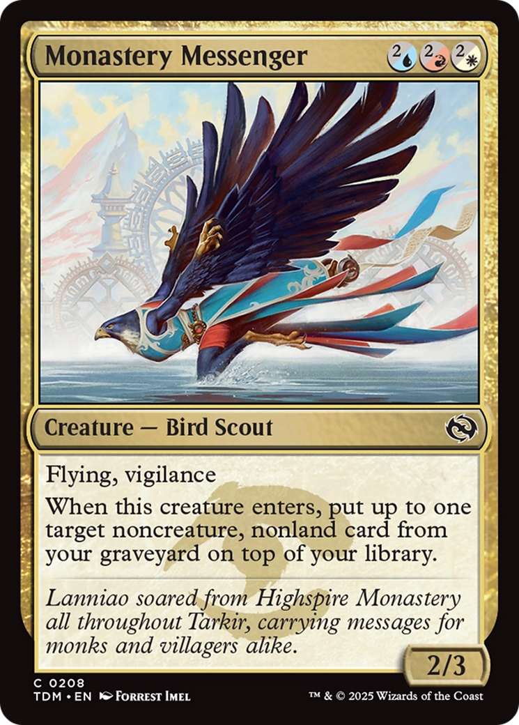 Monastery Messenger (TDM-208) [Tarkir: Dragonstorm]