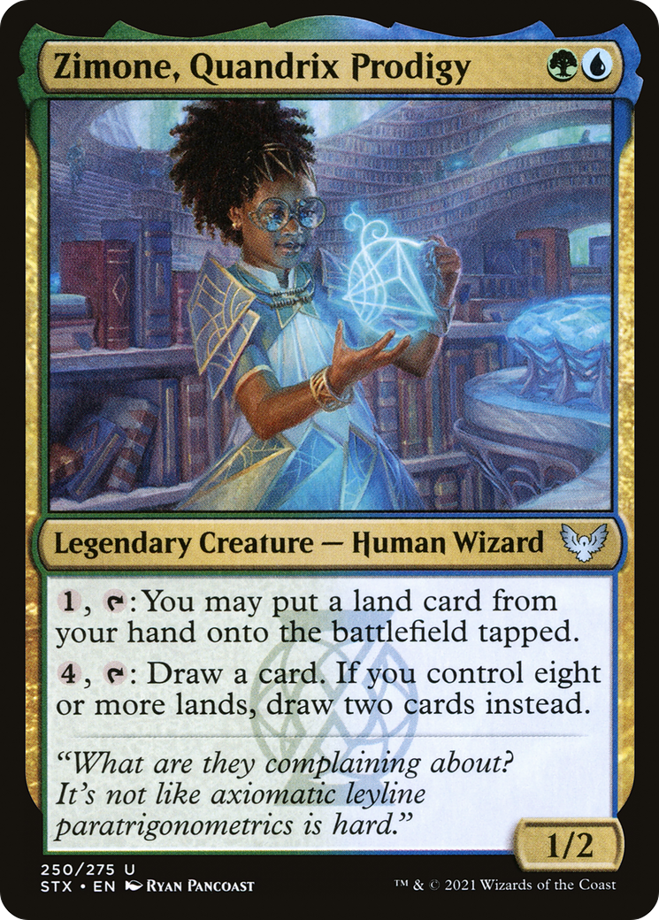 Zimone, Quandrix Prodigy (STX-250) [Strixhaven: School of Mages] Foil