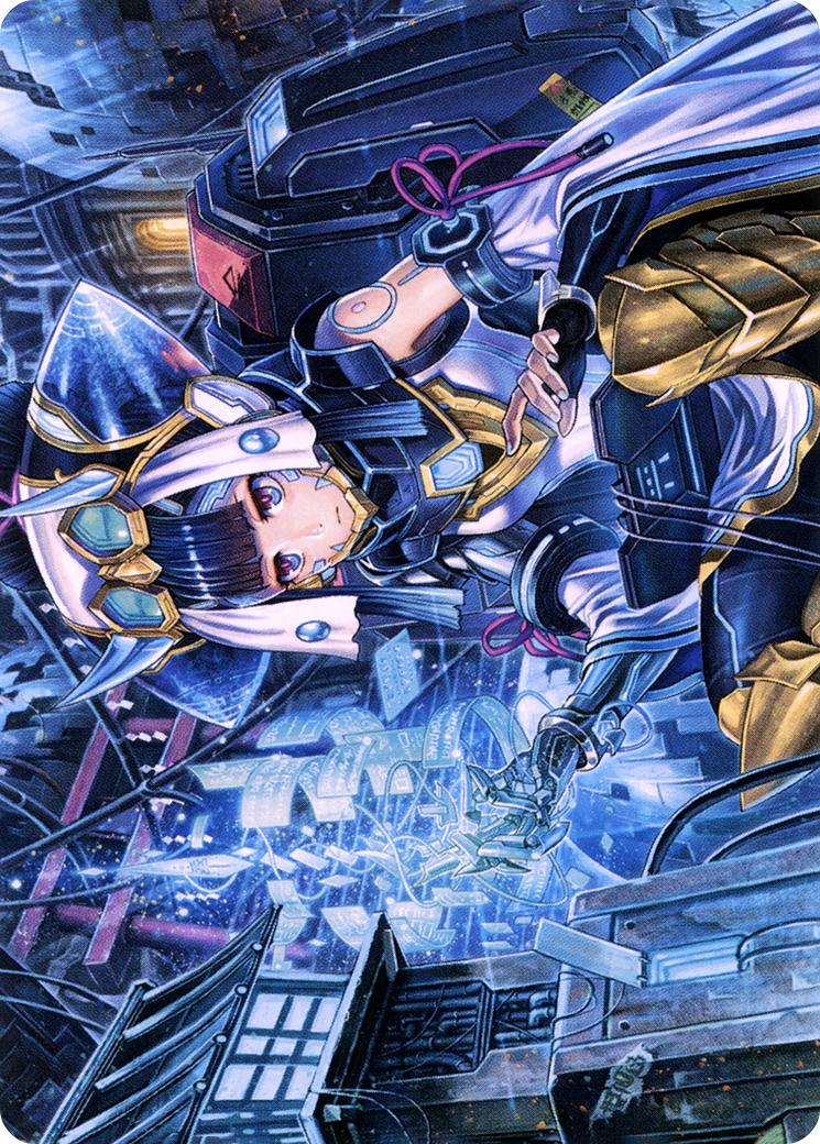 Covert Technician // Covert Technician (ANEO-051) (Borderless) [Neon Dynasty Art Series]