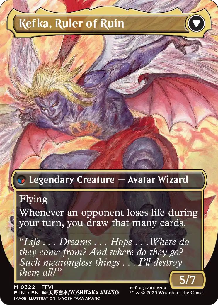 Kefka, Court Mage (FIN-322) (Borderless) [FINAL FANTASY] Foil