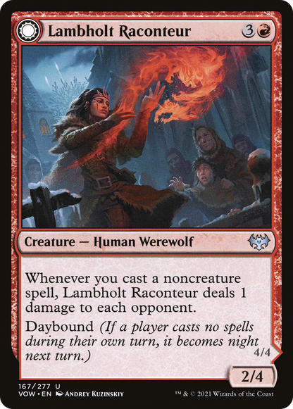 Lambholt Raconteur (VOW-167) [Innistrad: Crimson Vow] Foil