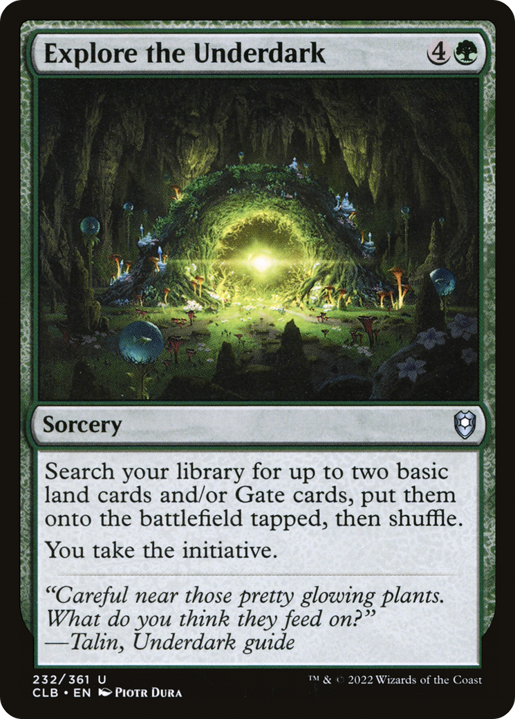 Explore the Underdark (CLB-232) [Commander Legends: Battle for Baldur's Gate] Foil