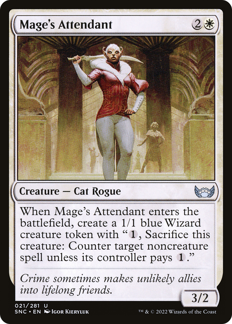 Mage's Attendant (SNC-021) [Streets of New Capenna] Foil