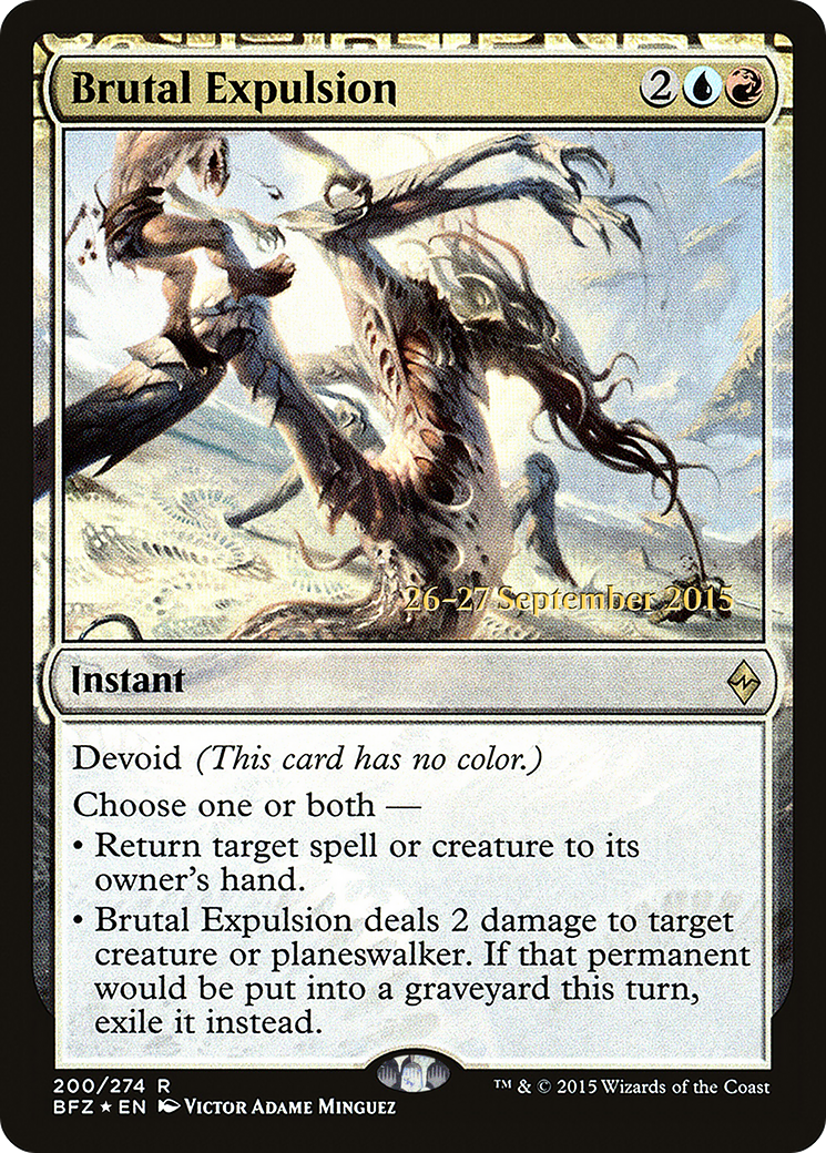 Brutal Expulsion (PRE-200S) [Battle for Zendikar Promos] Foil