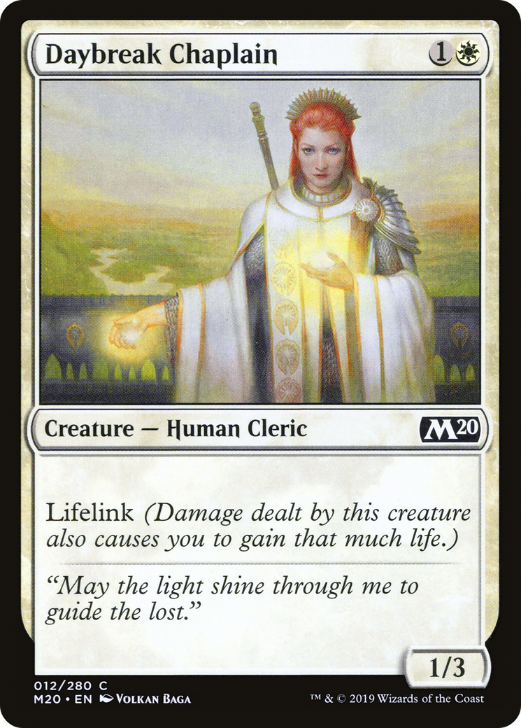 Daybreak Chaplain (M20-012) [Core Set 2020] Foil