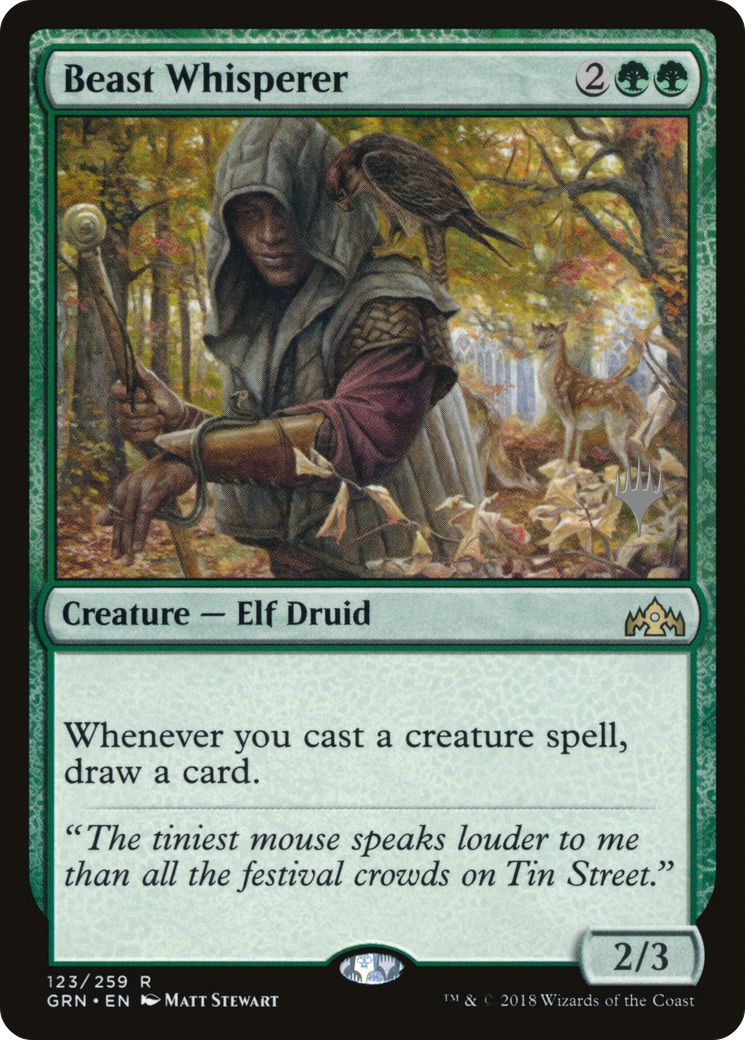 Beast Whisperer (PPELD-123) [Promo Pack: Guilds of Ravnica Promos] Foil