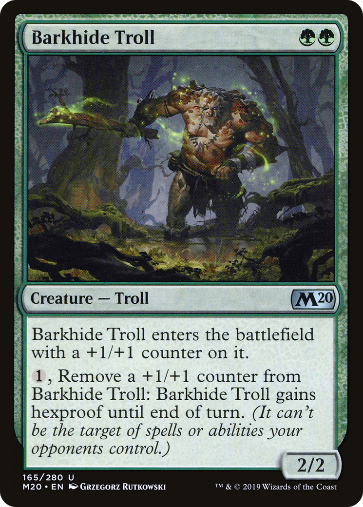 Barkhide Troll (M20-165) [Core Set 2020]