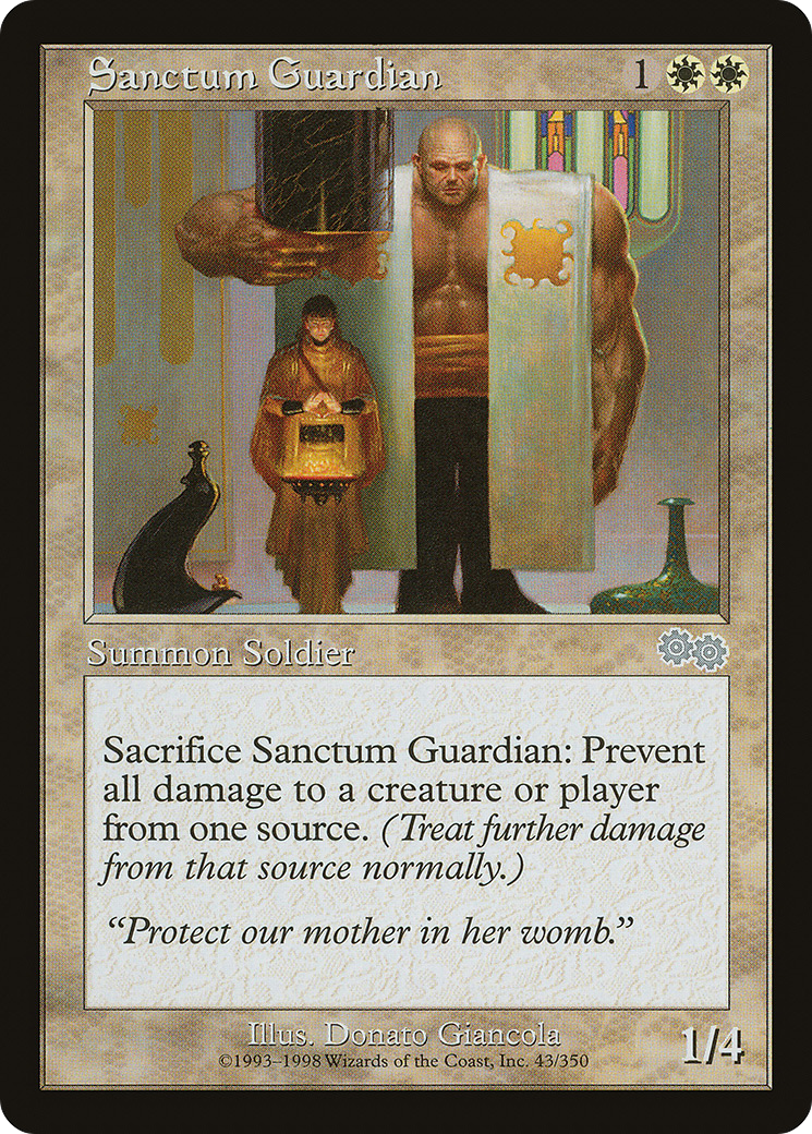 Sanctum Guardian (USG-043) [Urza's Saga]