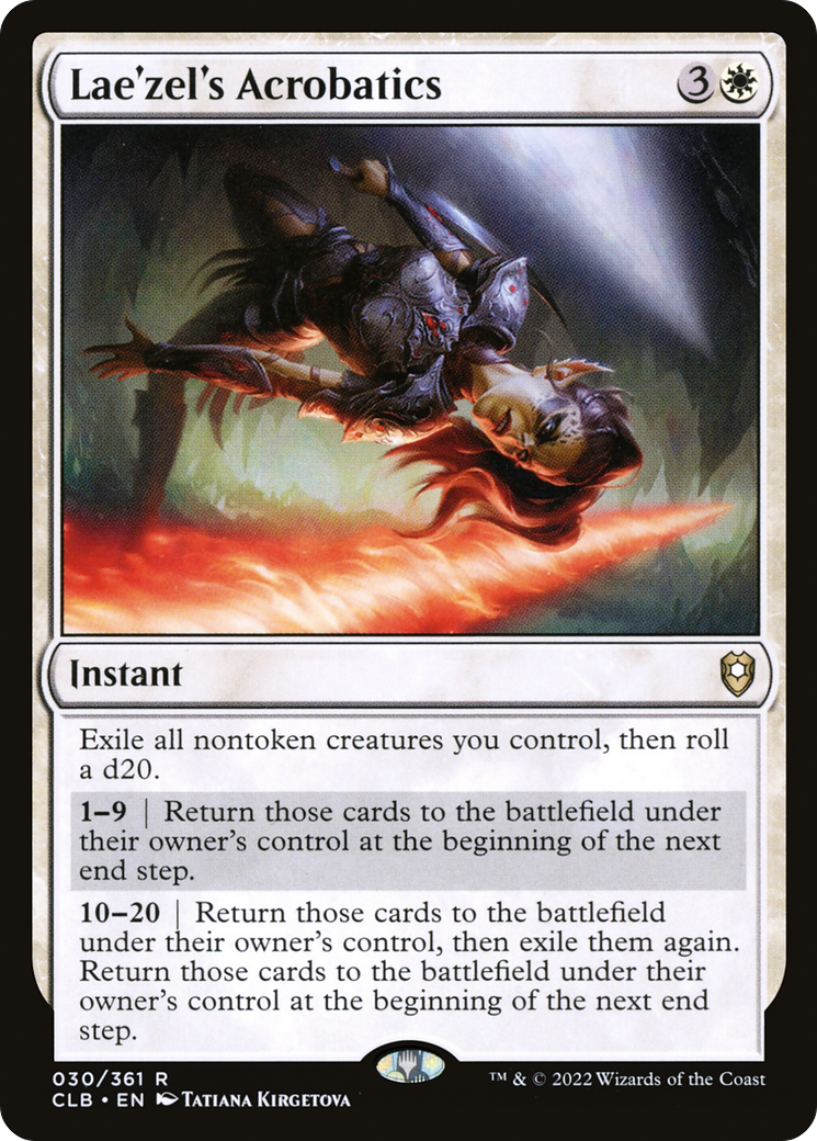 Lae'zel's Acrobatics (CLB-030) [Commander Legends: Battle for Baldur's Gate] Foil