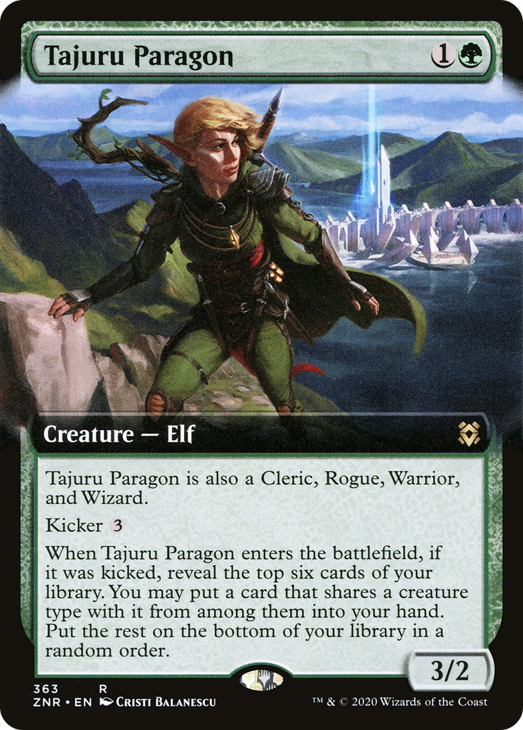 Tajuru Paragon (Extended Art) (ZNR-363) [Zendikar Rising]