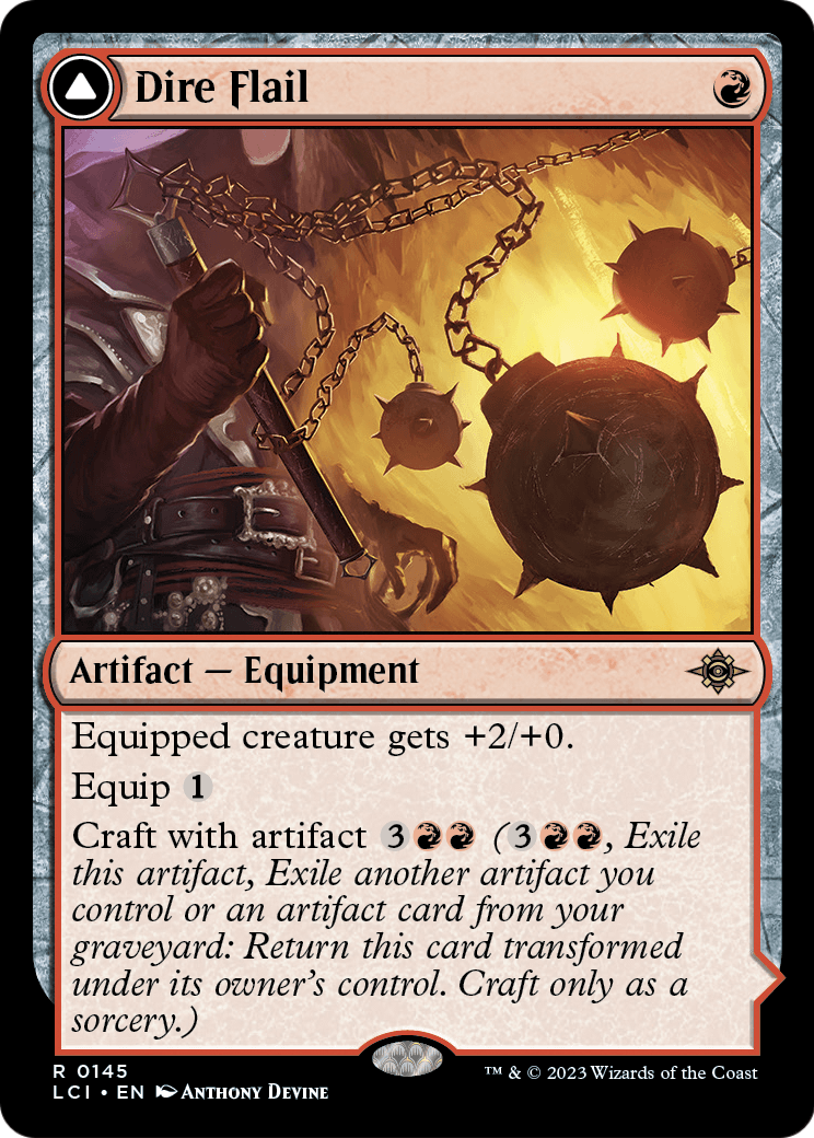 Dire Flail (LCI-145) [The Lost Caverns of Ixalan]